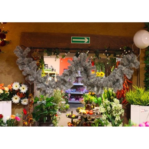 Zielono-Biała Girlanda Świerkowa GOLIAT GLM-10 HOLO o Długości 270 cm, Wyprodukowana w Polsce