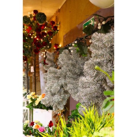 Zielono-Biała Girlanda Świerkowa GOLIAT GLM-10 HOLO o Długości 270 cm, Wyprodukowana w Polsce