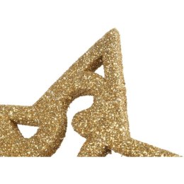 Złota Ażurowa Gwiazda z Brokatu - Zawieszka Dekoracyjna