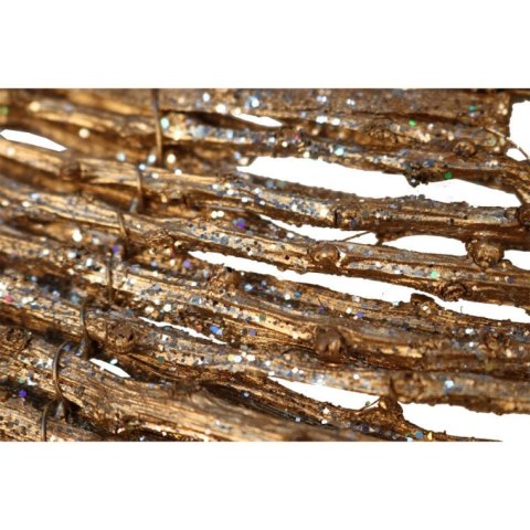 Złota Choinka Rattanowa - Zawieszka Świąteczna 30 cm