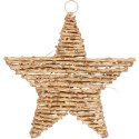 Złota Gwiazda Rattanowa na Święta - Zawieszka 27 cm