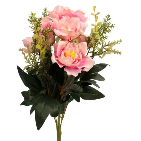 BUKIET 11 GAŁĄZEK Z 6 PIWONIAMI KOLOR ŁOSOSIOWY