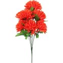 BUKIET 7 CHRYZANTEM POMARAŃCZOWYCH FI 16 CM