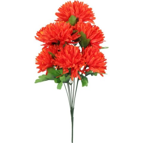 BUKIET 7 CHRYZANTEM POMARAŃCZOWYCH FI 16 CM