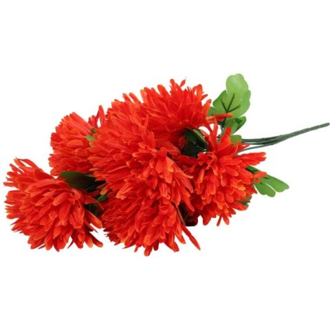 BUKIET 7 CHRYZANTEM POMARAŃCZOWYCH FI 16 CM