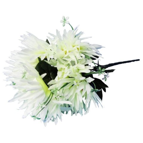 BUKIET 7 SZTUCZNYCH BIAŁYCH ASTRÓW - DEKORACJA WYSOKA JAKOŚĆ 54CM