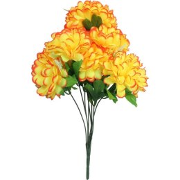 BUKIET 8 CHRYZANTEM Z GIPSÓWKĄ KOLOR POMARAŃCZOWY