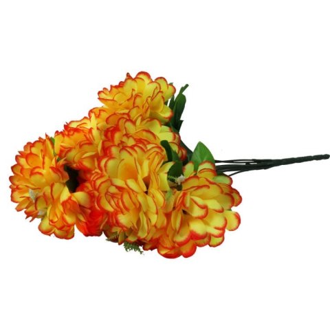 BUKIET 8 CHRYZANTEM Z GIPSÓWKĄ KOLOR POMARAŃCZOWY