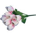 BUKIET 9 SZTUCZNYCH TULIPANÓW W KOLORZE JASNO RÓŻOWYM WYSOKOŚĆ 38CM