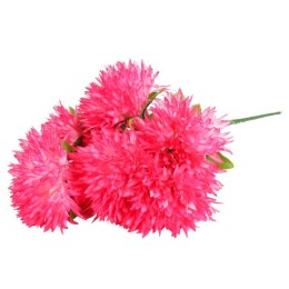 Biało-Różowy Bukiet Sztucznych Chryzantem Strzępiastych - Dekoracja na Wszystkich Świętych, 54 cm