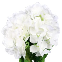 Biały Bukiet Hortensji - Komplet 5 Sztuk o Wysokości 50 cm