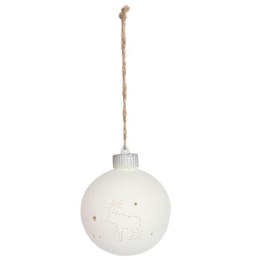 Bombka ceramiczna LED na baterię z motywem renifera