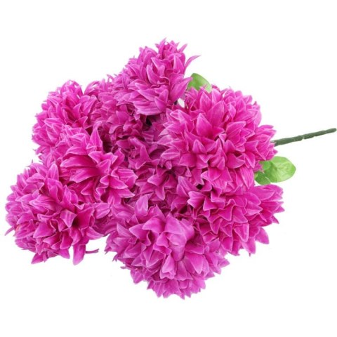 Bukiet 10 dużych chryzantem w kolorze fioletowym