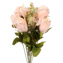 Bukiet 11 Pudrowo-Kremowych Róż o Wysokości 54 cm