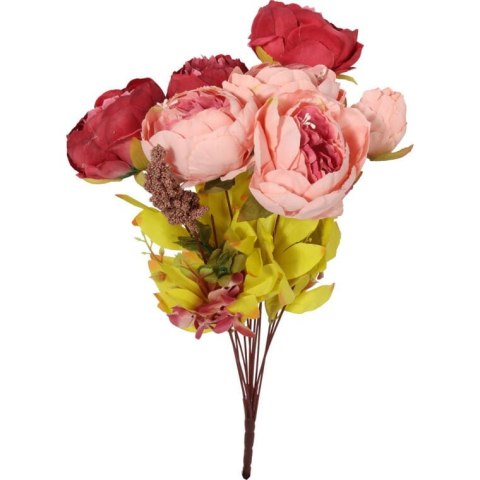 Bukiet 13 gałązek piwonii z dodatkami kolor czerwony