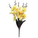 Bukiet 5 Sztucznych Storczyków Żółtych - Dekoracja o Wysokości 38 cm