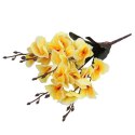 Bukiet 5 Sztucznych Storczyków Żółtych - Dekoracja o Wysokości 38 cm
