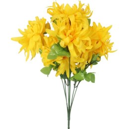 Bukiet 7 chryzantem strzępiastych 50 cm kolor żółty
