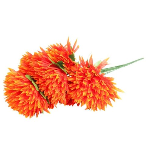 Bukiet 7 chryzantem strzępiastych w kolorze pomarańczowym
