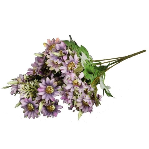 Bukiet 7 gałązek z 35 kwiatami chryzantemy kolor fioletowy