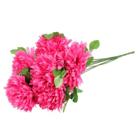 Bukiet Różowych Sztucznych Chryzantem Strzępiastych - Dekoracja na Wszystkich Świętych