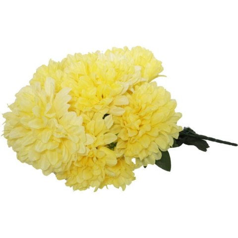 Bukiet Sztucznych Chryzantem Kremowych 58cm - Wysokiej Jakości Dekoracja