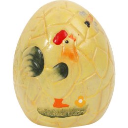 Ceramiczny Lampion w Kształcie Jajka - Kolor Żółty, 12cm