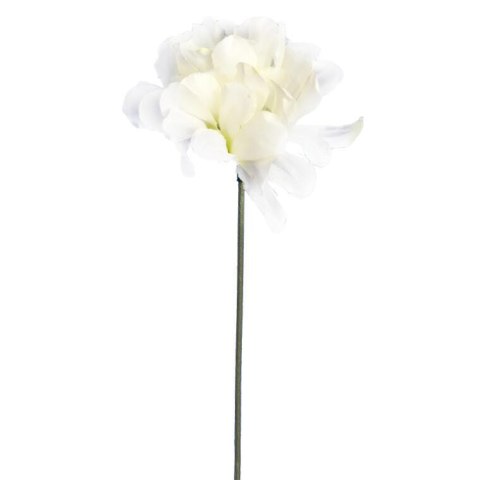 Chryzantema Sztuczna Pojedyncza Biała 35 cm do Dekoracji Miejsca Pamięci