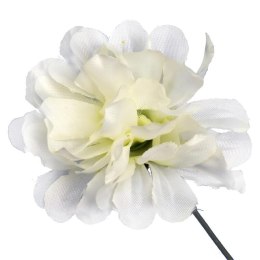 Chryzantema Sztuczna Pojedyncza Biała 35 cm do Dekoracji Miejsca Pamięci