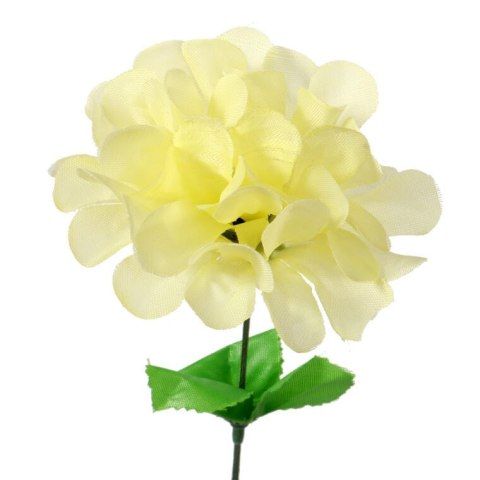 Chryzantema pojedynka z listkiem kremowy 35 cm