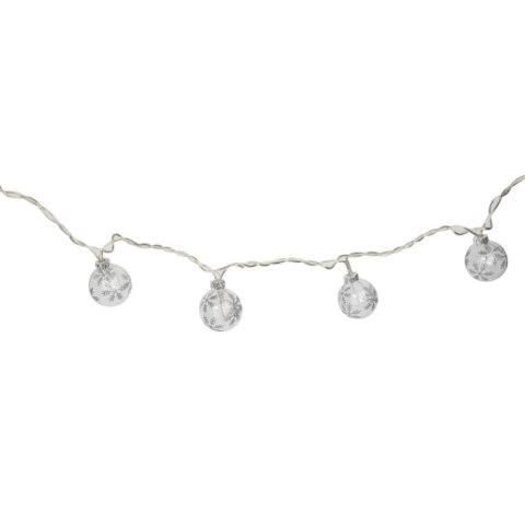 Czerwone, Szklane Bombki Świąteczne z Podświetleniem LED i Dekoracją Brokatową - 16 Sztuk