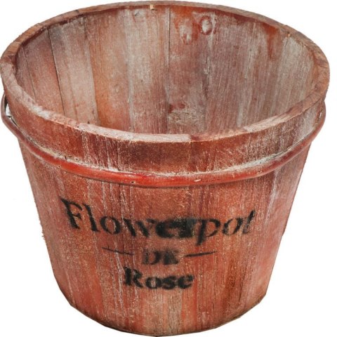 DONICA OSŁONKA DREWNIANA BRĄZOWA ŚREDNICA 19CM