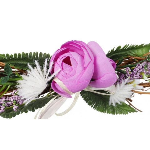 Dekoracja wielkanocna KOMPOZYCJA NA WIKLINIE DO POWIESZENIA 25 cm