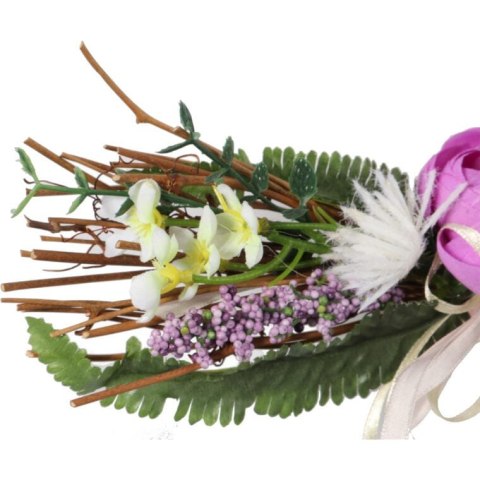 Dekoracja wielkanocna KOMPOZYCJA NA WIKLINIE DO POWIESZENIA 25 cm