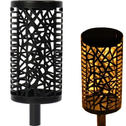 Dekoracyjna Lampa Ogrodowa na Energii Słonecznej z Akumulatorem i Czujnikiem Zmierzchu