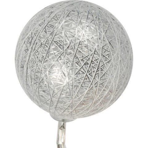 Dekoracyjne Białe Lampki LED w Bawełnianych Kulach 10 szt. - Cotton Balls, na baterie