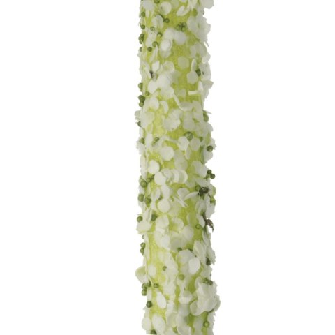 Długa gałązka ozdobnego czosnku w kolorze białym