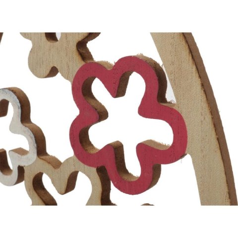 Drewniana Figurka Wielkanocna - Wysokie Jajko Dekoracyjne 24cm na Podstawce z Ażurowym Dekorem