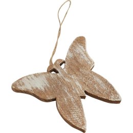 Drewniane ornamenty wiosenne: motyl, zając, kura - zestaw 3 sztuk