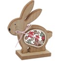 FIGURKA dekoracyjna 13cm ozdoba ZAJĄC drewno