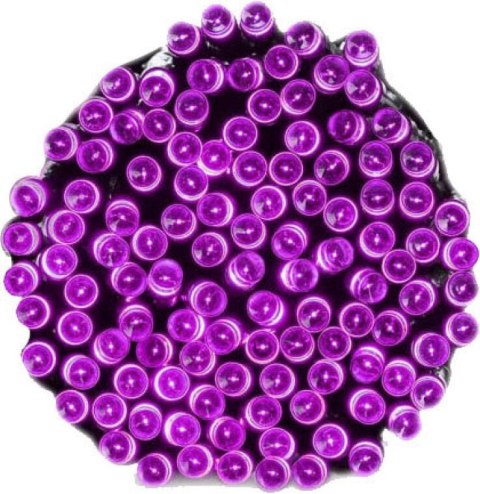 Fioletowe Lampki Choinkowe LED - 240 sztuk z Programatorem, Do Użytku Wewnętrznego i Zewnętrznego, Standardy EU, Energooszczędne