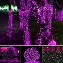Fioletowe Lampki Choinkowe LED - 240 sztuk z Programatorem, Do Użytku Wewnętrznego i Zewnętrznego, Standardy EU, Energooszczędne