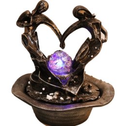 Fontanna Rajskie Spotkanie z LED i Parą trzymającą się za ręce F002B