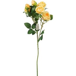 Gałązka Dekoracyjna z 5 Żółtymi Różami Naturalnego Wyglądu