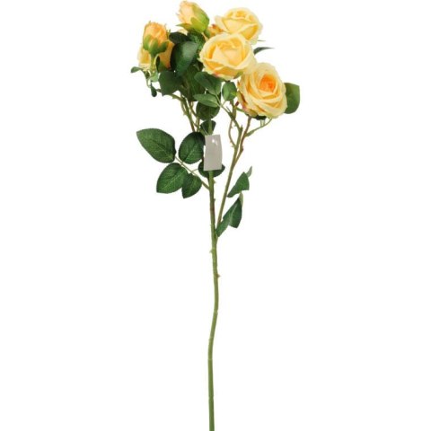 Gałązka Dekoracyjna z 5 Żółtymi Różami Naturalnego Wyglądu