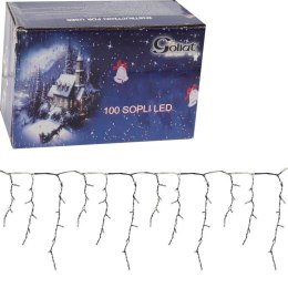 Kurtyna świetlna LED 100 lampek, Biały Zimny, Energooszczędna, do Użytku Domowego i Profesjonalnego