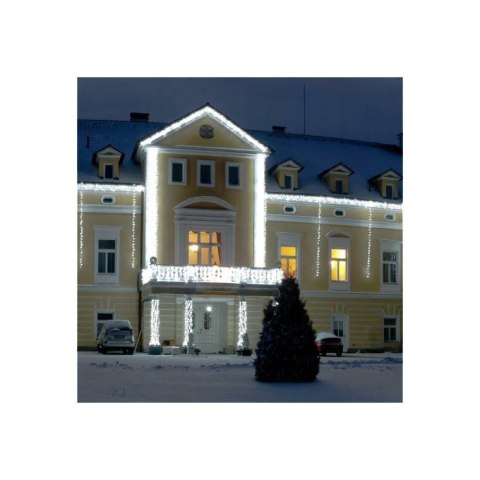 Lampki Choinkowe 200 LED Biały Zimny, Zasilanie Sieciowe, Na Zewnątrz i Wewnątrz, Długość 10m, IP44