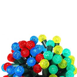 Lampki Choinkowe LED Kryształowe Kulki Multikolor 50 sztuk - Dekoracja Świetlna Zewnętrzna