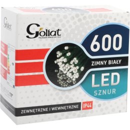 Lampki Choinkowe Łańcuch LED 600 sztuk Zewnętrzne Zimny Biały 30m IP44 Sieciowe