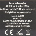 Lampki LED z Nietoperzami na Giętkim Druciku - Fioletowe Dekoracje na Baterie